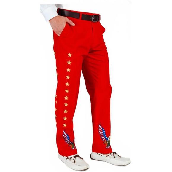 Shinesty The Sunday BestRed USA Eagle Pants. Size 40X35